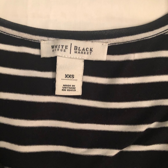 WHITE HOUSE BLACK MARKET STRIPPED TOP - Picture 2 of 5